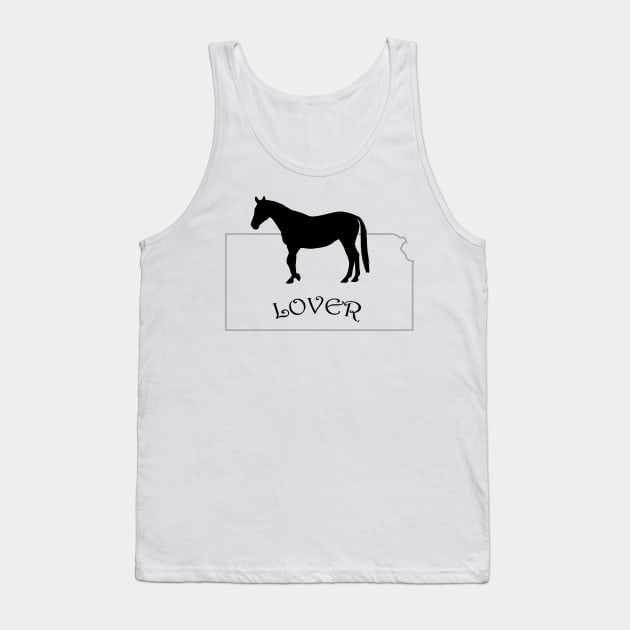 Kansas Horse Lover Gifts Tank Top by Prairie Ridge Designs